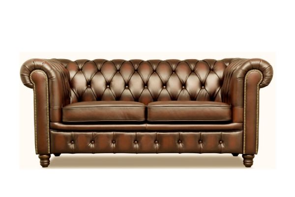 Picture of WILLIFORD 100% Genuine Leather Chesterfield Sofa Range (Tobacco) - 2 Seater