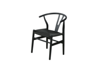 Picture of  WISHBONE Solid Beech Wood Y Replica Chair (Black)