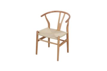 Picture of WISHBONE Solid Wood Y Replica Chair (Natural)- 53x50x79