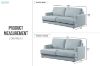 Picture of KOSTA 2/3 Seater Fabric Sofa Range - Water, Oil & Dust Resistant 