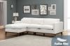 Picture of [FLOOR MODEL CLEARANCE] VENICE Feather Filled Fabric Sectional Sofa (White)