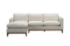 Picture of [FLOOR MODEL CLEARANCE] VENICE Feather Filled Fabric Sectional Sofa (White)