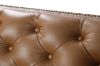 Picture of [FLOOR MODEL CLEARANCE] VICTOR Tuxedo Style Full Genuine Leather 1-Seater Armchair (Brown)