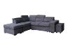 Picture of GARRET Fabric Corner Sofa Bed with Storage Ottoman