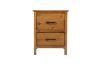 Picture of BAYARD 2-Drawer Solid Pine Wood Bedside Table