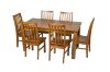 Picture of BAYARD 7PC Solid Pine Wood Dining Set (Light Walnut)