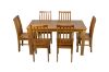 Picture of BAYARD 7PC Solid Pine Wood Dining Set (Light Walnut)