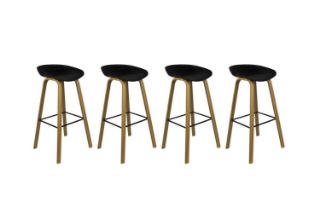 Picture of PURCH H75 Barstool Metal Legs (Black) - 4 Chairs in 1 Carton