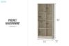 Picture of MOOK 180x80cm Bookshelf