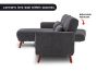 Picture of TARA Fabric Reversible Sectional Sofa Bed