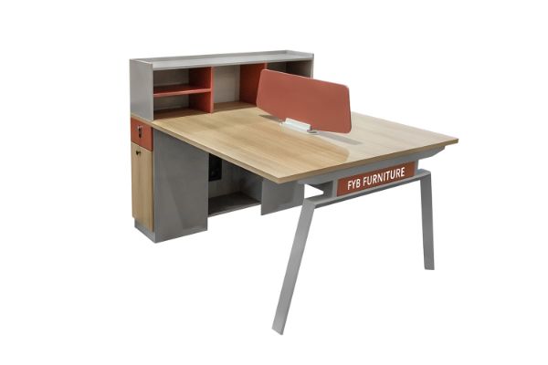 Picture of FOCUS Office System 2-Seater Desk with Cabinets 