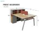 Picture of FOCUS Office System 2-Seater Desk with Cabinets 