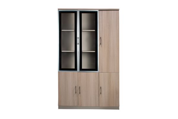 Picture of FOCUS Office System 3-Door Bookshelf & Display Unit