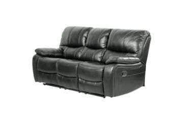 Picture of PASADENA Reclining Sofa (Grey) - 3 Seat with Drop Down Console (3RRC)