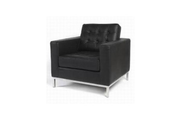 Picture of FLORENCE KNOLL Replica 1-Seater Sofa/Armchair in Italian Leather