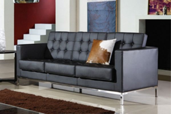 Picture of FLORENCE KNOLL Sofa Replica (Italian Leather) - 3 Seater