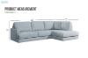 Picture of KOSTA Fabric Sectional Sofa - Water, Oil & Dust Resistant