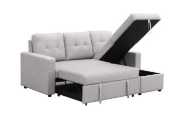 Picture of HARTFIELD Reversible Corner Sofa/Sofa Bed with Storage (Grey)