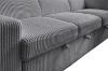 Picture of MILLBURY Corduroy Fabric Corner Sofa Bed with Storage and Ottoman