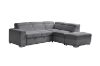 Picture of MILLBURY Corduroy Fabric Corner Sofa Bed with Storage and Ottoman