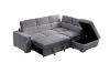 Picture of MILLBURY Corduroy Fabric Corner Sofa Bed with Storage and Ottoman