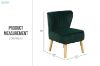 Picture of EVELYN Velvet Accent Chair (Green)