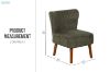 Picture of MARVEL Rubberwood Legs Accent Chair (Vert)