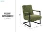 Picture of PARAMOUNT Corduroy Fabric Arm Chair (Green)