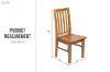 Picture of BAYARD Solid Pine Wood Dining Chair (Light Walnut)