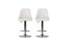 Picture of LIZ Adjustable Swivel Gas Lift Bar Stool (White)