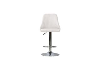 Picture of LIZ Adjustable Swivel Gas Lift Bar Stool (White) - Each