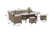 Picture of ALBANY Sectional Outdoor Dining Wicker Sofa Set