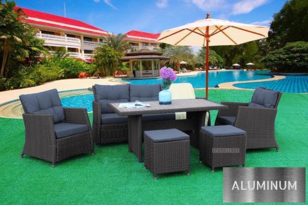 Picture of ISLA 6PC Aluminum Outdoor Lounge & Dining Set