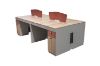 Picture of FOCUS Office System 4-Seater Desk with Cabinets