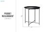 Picture of AZUMI Removable Tray Side Table (Black)