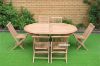 Picture of BALI 7PC Solid Teak Oval Dining Set - 1.6M - 2.4M Table