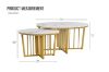 Picture of MONTROSE Marble Top Coffee/Side Table (Gold)