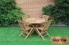 Picture of BALI Outdoor Solid Teak Wood 5PC D100 Octangle Dining Set