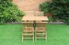 Picture of BALI Solid Teak Wood 5PC Outdoor Dining Set (Foldable Table)