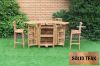 Picture of BALI 5PC Extendable Solid Teak Wood Outdoor Bar Set