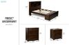 Picture of MALAGA 4PC Storage Bedroom Set in Queen Size (Walnut)