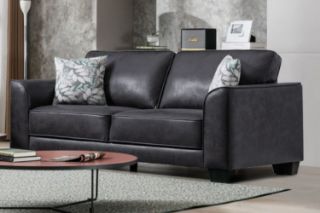 Picture of CAMILLA Air Leather Sofa Range (Black) - 3 Seater