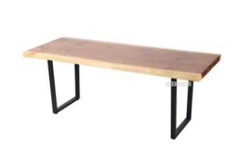 Picture of TASMAN Solid NZ Pine Wood 1.6M/1.8M/2.0M/2.2M/2.4M Dining Table (Live Edge)