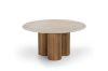 Picture of BLIX D68 Mango Wood Round Coffee Table with Marble Top