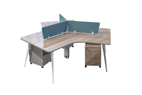 Picture of FOCUS Office System 3 Seater Triangle Desks