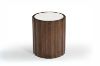 Picture of KASIA D45 Mango Wood Round Side Table With Marble Top