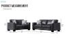 Picture of CAMILLA 3/2 Seater Air Leather Sofa Range (Black)