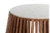 Picture of ALLEY D85 Solid Acacia Wood Round Coffee Table with Marble Top