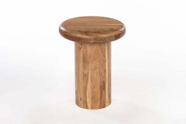 Picture of IRINA D40 Solid Acacia Wood Round Side Table