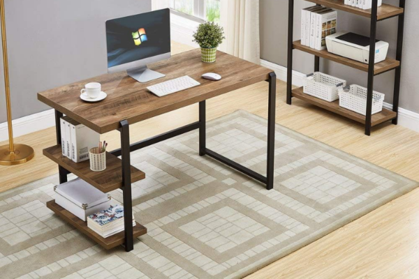 Picture of JILLIAN 110 Computer Office Desk with Reversible Shelf